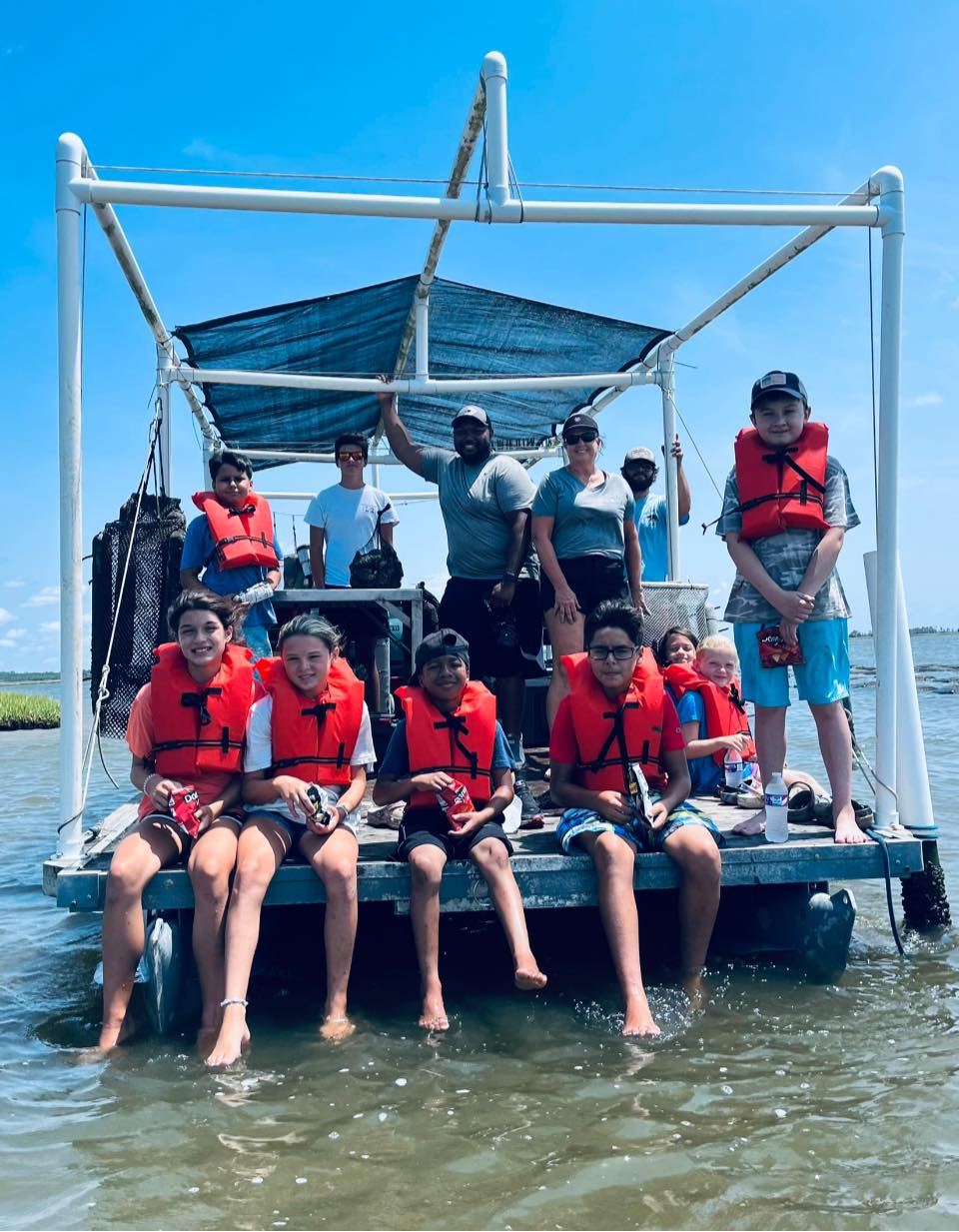 Kids visiting the farm
